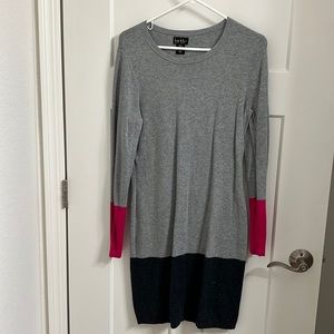 Color block sweater dress